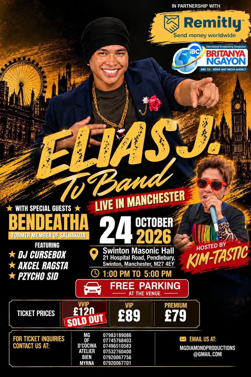 Elias J. Tv Band Live in Manchester 2026