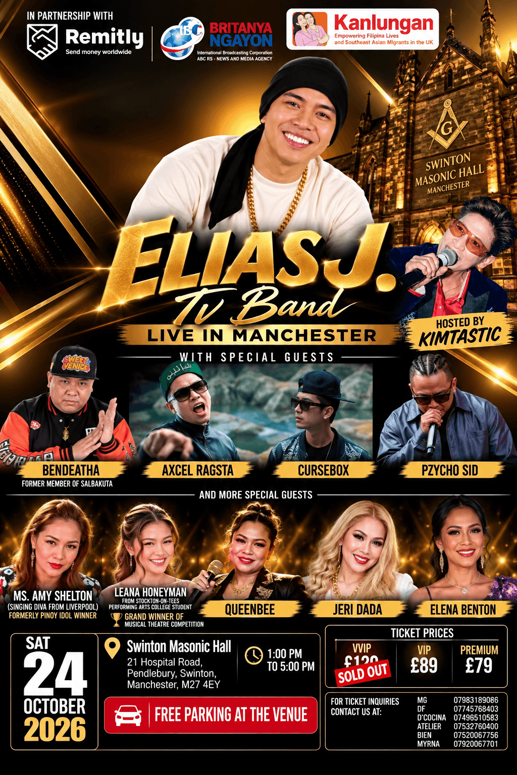 Elias J. Tv Band Live in Manchester 2026